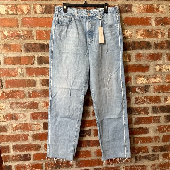 Ag Adriano Goldschmied Denim - #245 Adriano Goldschmeid Clove Rework Light Blue Frayed Hem Jeans